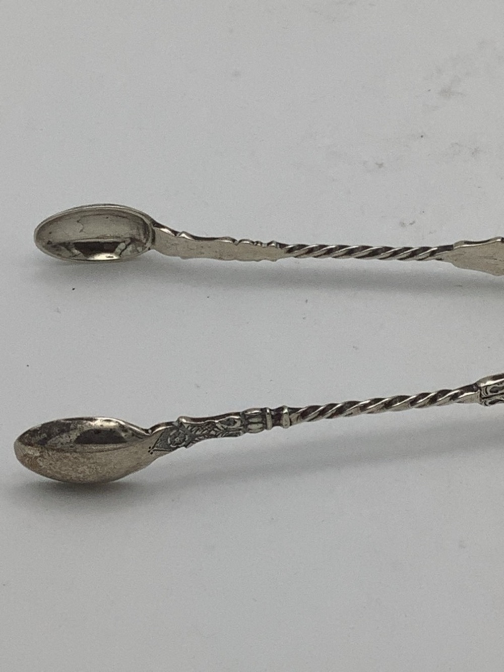 Vintage Sterling Silver Sugar Tongs and Silverplated Serving Spoons - Picture 13 of 16